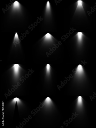 Vettoriale: Set light sources. Vector Set light sources. Vector