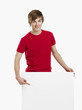 Man holding a cardboard