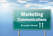 Highway Signpost "Marketing Communications"
