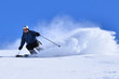 Rasante Skiabfahrt