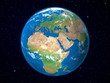 Earth Model from Space: Europe View Earth Model from Space: Europe View