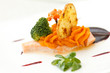 salmon steak with sauce