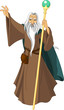 Wizard with staff