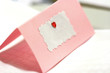 Empty greeting / wedding card with place for a text