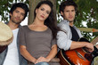 Cool band under a tree