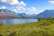 Scenic landscape in Glacier national park