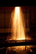 Falling welding sparks Falling welding sparks