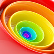 Background made of abstract plastic circles Background made of abstract plastic circles
