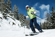 Woman skiing