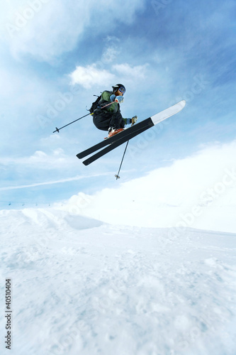 Photo: Skier flying in the air Skier flying in the air