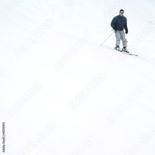 Photo: Male skier on skis Male skier on skis