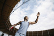 Man about to throw a discus