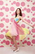 Woman in dress posing for the camera