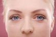 Close-up on woman's eyes
