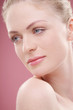 Woman smiling while looking away