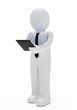 businessman tablet