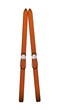 Pair of old wooden alpine skis Pair of old wooden alpine skis