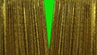 Gold curtain, Opening and closing. Gold curtain, Opening and closing.