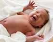 crying newborn baby girl