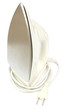 Electric iron over white background