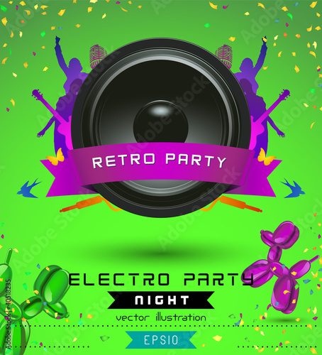 Vector: Music Retro Poster (actual download without sample text) Music Retro Poster (actual download without sample text)