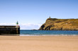 Sand Beach with Lighthouse and Tower Sand Beach with Lighthouse and Tower