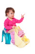 baby on the pot
