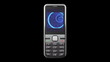Video: Mobile phone with digital tunnel on screen. HD. Mask. Mobile phone with digital tunnel on screen. HD. Mask.
