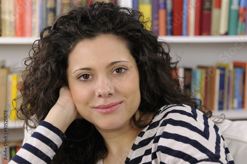 Photo: happy young woman at home happy young woman at home