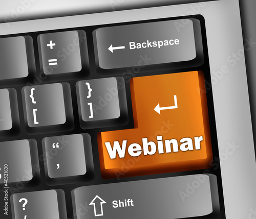 Illustration: Keyboard Illustration "Webinar" Keyboard Illustration "Webinar"