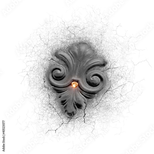 Photo: Fleur de lis with shining gem Fleur de lis with shining gem