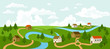Landscape With Trees, Houses, ...