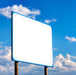 Blank road sign