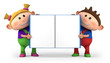 kids with blank open book