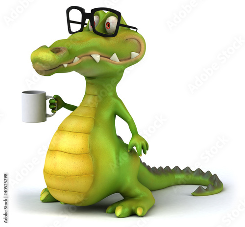 Ilustração: Crocodile et lunettes Crocodile et lunettes