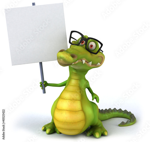 Illustration: Crocodile et lunettes Crocodile et lunettes