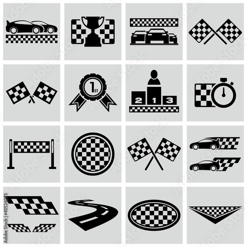 Auto Racing Videos on Racing And Speed Related Icons Set     Simon  40526075   Portfolio