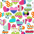 Vector: heart patches heart patches