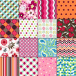 seamless patterns with fabric texture