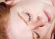 Photo: close-up of red head in sun close-up of red head in sun