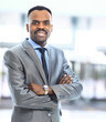 Closeup portrait of a successful African American