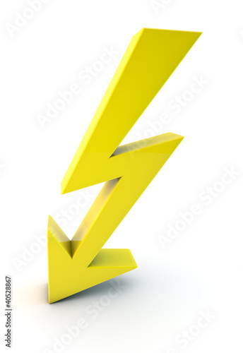 Illustration: blitz lightning symbol 3d blitz lightning symbol 3d