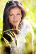 Beautiful woman in country field Beautiful woman in country field