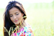 Beautiful young woman in nature