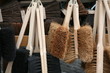 new wooden brushes