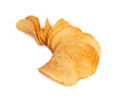 potato chips on a white background potato chips on a white background
