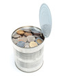 Photo: Canned European money Canned European money