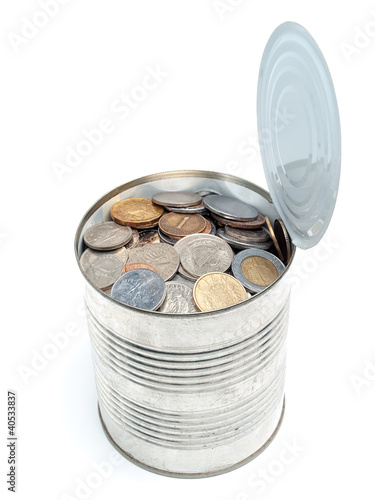 Photo: Canned European money Canned European money