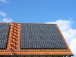Photovoltaik Anlage auf einem Wohnhaus Neubau