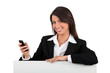 Young presenting a mobile phone